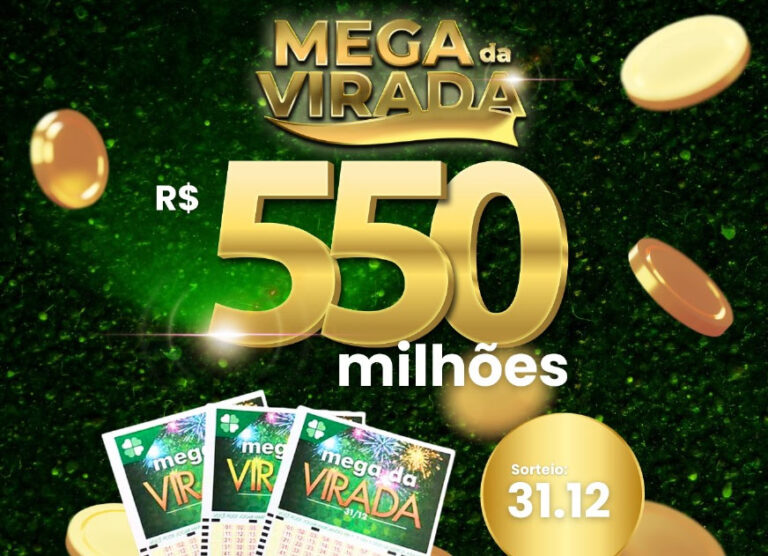 Mega da Virada 2023 será de R$ 550 milhões