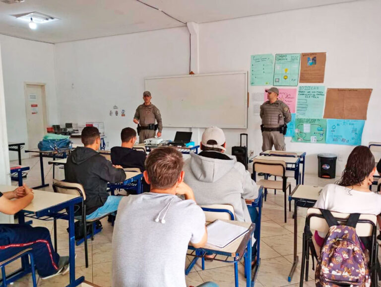 BM de Barão do Triunfo realizou palestra com foco no tema Maria da Penha