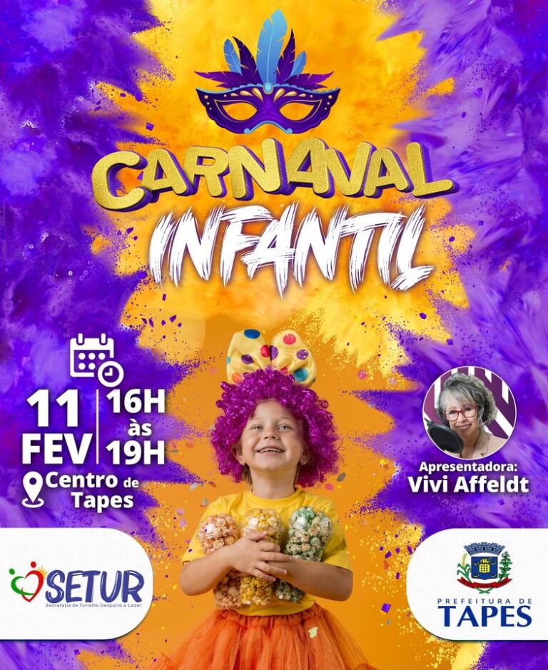 Carnaval Infantil no Centro de Tapes