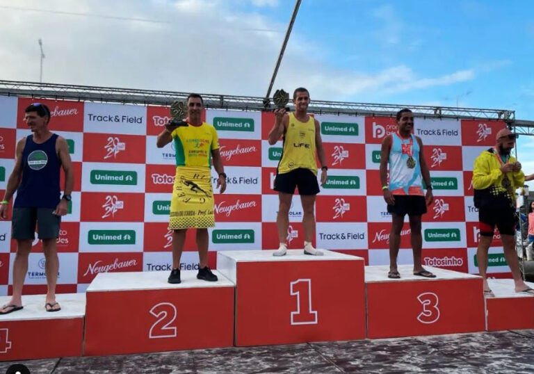 Atleta de Sertão Santana sobe ao pódio na ultramaratona TTT, no Litoral Norte