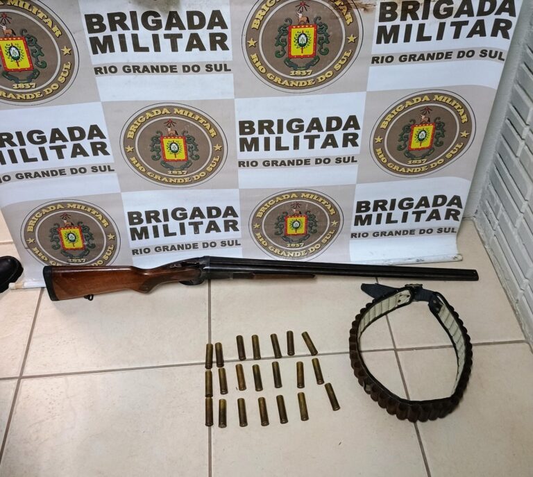 Patrulha Rural de Camaquã realiza prisão por porte irregular de arma de fogo