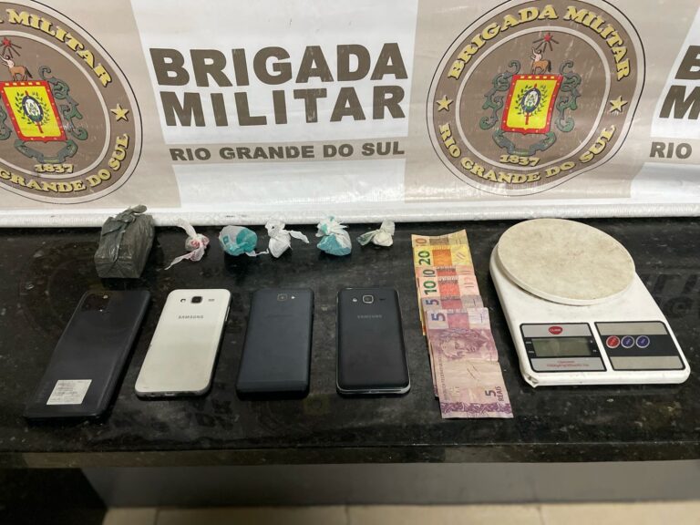 Brigada Militar apreende adolescente por tráfico de entorpecentes em Camaquã