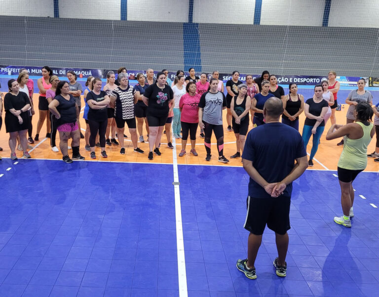 Iniciou no Ginásio de Esportes de Camaquã, a 2ª edição do Projeto Ginástica