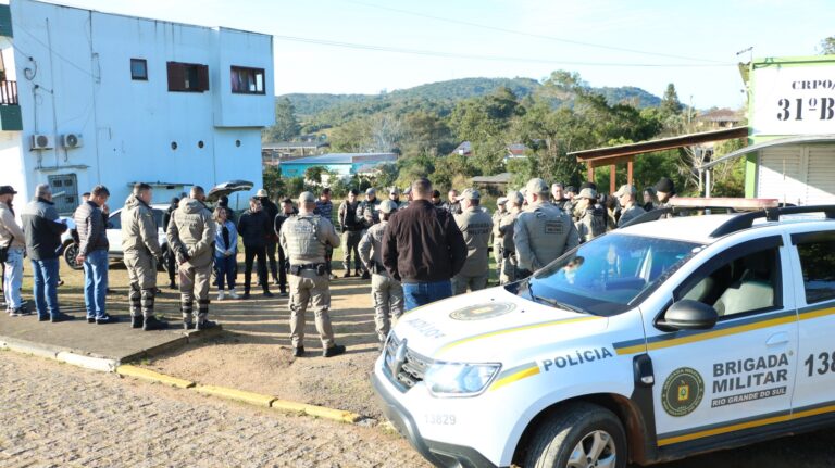 Brigada Militar Realiza Simulado de Roubo a Banco em Mariana Pimentel para Aperfeiçoar Resposta a Emergências