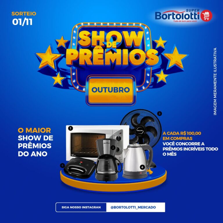 Supermercado Bortolotti Lança Show de Prêmios: Participe e Concorra a Prêmios Incríveis!