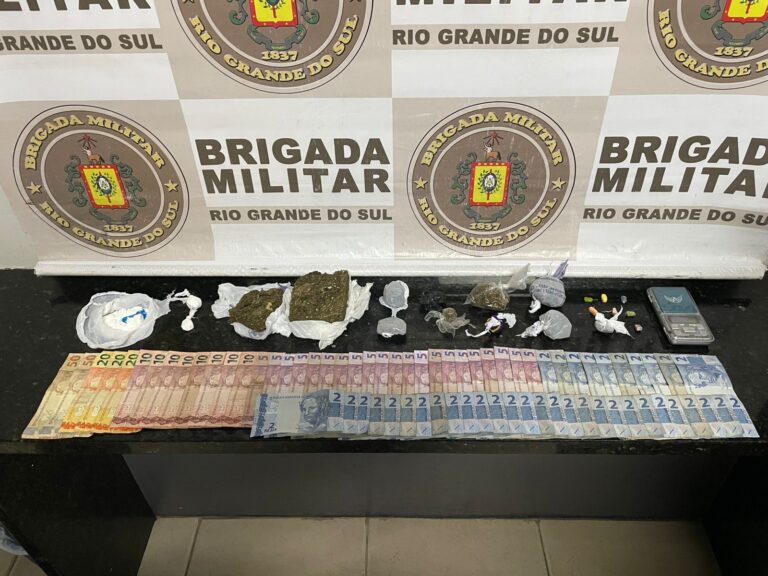 Brigada Militar prende Jovem de 21 anos por tráfico de drogas em Camaquã